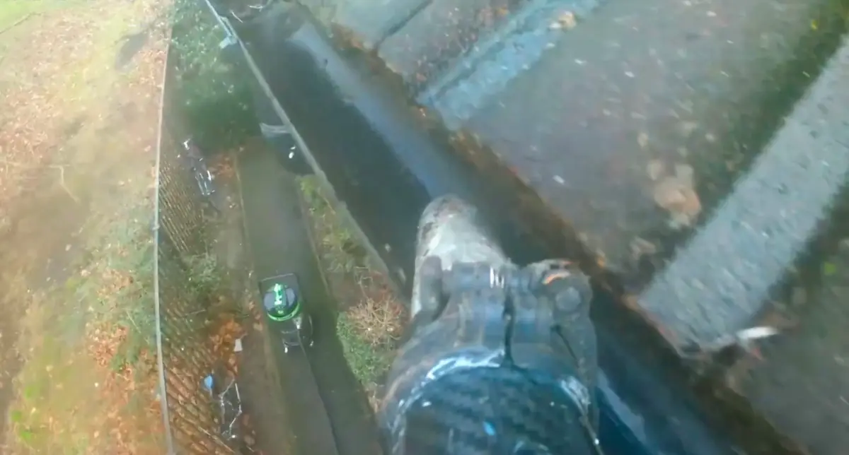 Clean gutter after professional cleaning